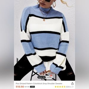 🌟 shein curve over sized knit sweater
